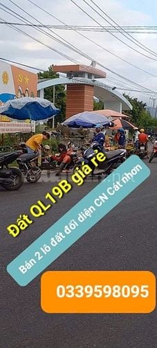 Bán đất mặt tiền QL19B đối diện cụm CN Cát Nhơn, Phù cát, Bình Định