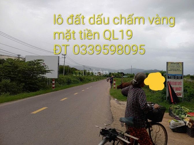 Bán đất mặt tiền QL19B đối diện cụm CN Cát Nhơn, Phù cát, Bình Định