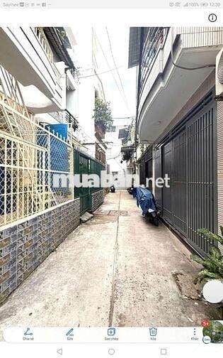 CHO THUÊ NHÀ 40,3m2 1 TRỆT 1 LẦU HẺM 184 ÂU DƯONG LÂN P3 Q8 KẾ Q1