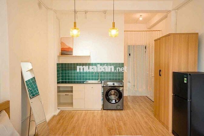 CHO THUÊ CĂN HỘ FULL NỘI THẤT BAN CÔNG GIÁ RẺ GẦN CHỢ TÂN ĐỊNH Q1