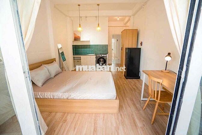 CHO THUÊ CĂN HỘ FULL NỘI THẤT BAN CÔNG GIÁ RẺ GẦN CHỢ TÂN ĐỊNH Q1