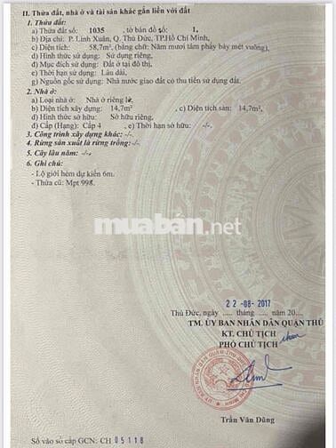 Ngộp NH cần bán lô đất Linh Xuân
