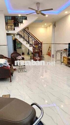 Nhà Bông Sao, P5, Q8. 5,4m nở hậu 7,1m. đang cho thuê 11tr/thang