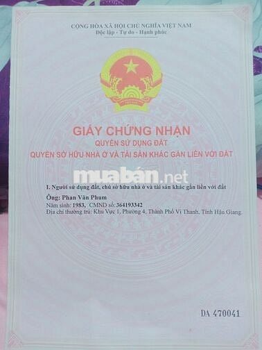 Chính chủ cần bán gấp 2 lô đất Cần Thơ
