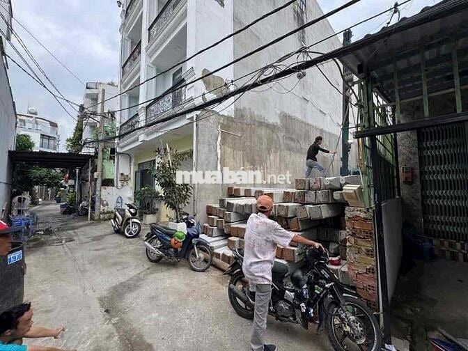 PHÚ THUẬN Q7 - Mặt tiền hẻm xe hơi - GPXD 4 tầng - 80m2 - Gấp bán 6tỷ6