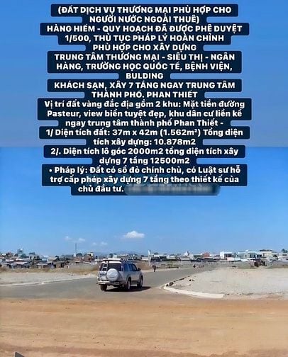 Bán Khu Đất Vàng Góc 2 Mặt Tiền Đường Pasteur Ngay Biển Phan Thiết