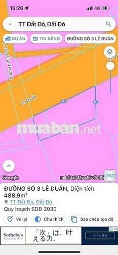 GÓC 2 MẶT TIỀN đường LÊ DUẨN - NGAY TRUNG TÂM HÀNH CHÍNH XÃ ĐẤT ĐỎ 300