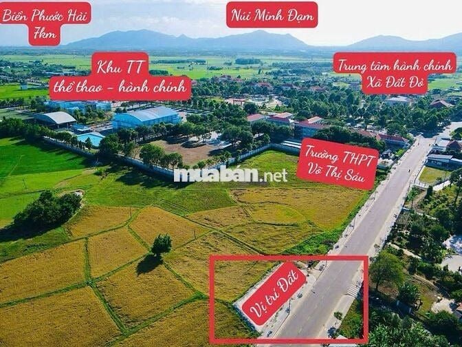 GÓC 2 MẶT TIỀN đường LÊ DUẨN - NGAY TRUNG TÂM HÀNH CHÍNH XÃ ĐẤT ĐỎ 300