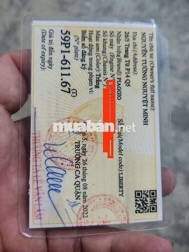 Liberty dư zin theo xe cần bán