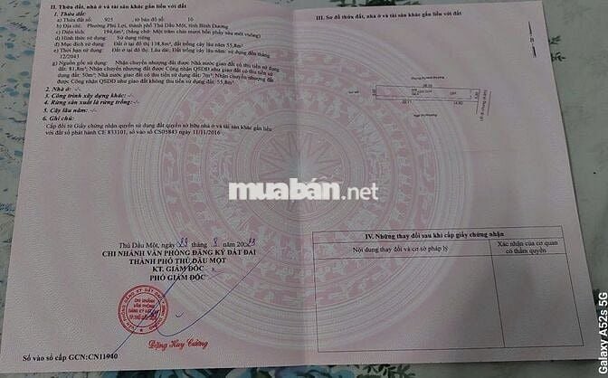 Nhà ở + 6 phòng trọ (Phường Phú Lợi, TDM)