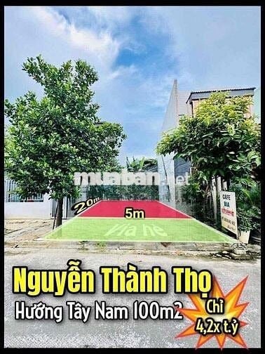 Bán lô đất đường Nguyễn Thành Thọ - TĐC Bình Kỳ