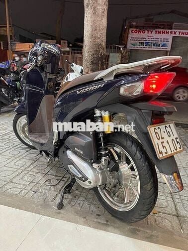 Honda Vision 2022 Màu Xanh Hot - Bao Check Thợ