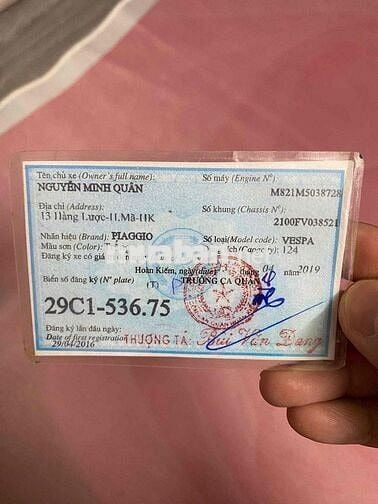 Bán xe piaggio Primavera 2016, biển HN