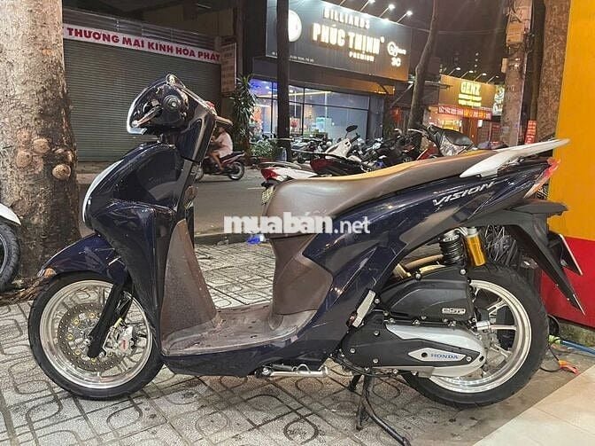 Honda Vision 2022 Màu Xanh Hot - Bao Check Thợ