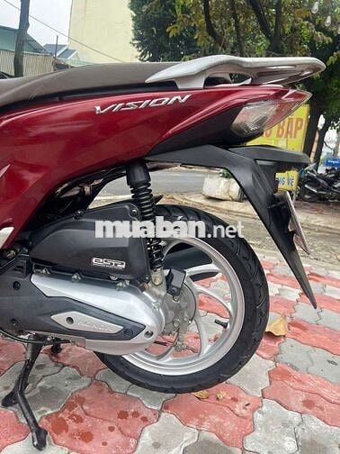 Honda Vision Đời 2021 Màu Đỏ Xe Đẹp Bảo Hành 12T
