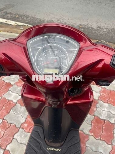 Honda Vision Đời 2021 Màu Đỏ Xe Đẹp Bảo Hành 12T
