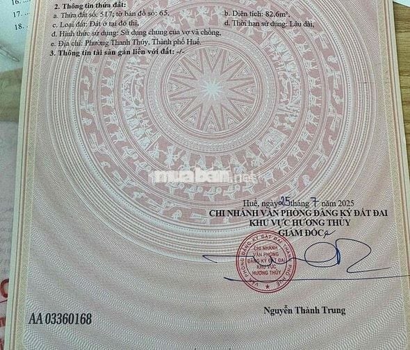 🔥 BÁN LÔ ĐẤT 2 MẶT TIỀN KIỆT NGUYỄN DUY CUNG – THÔNG KIỆT 273 TRƯNG NỮ