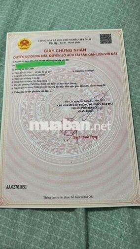 Cần tiền xây nhà bán nhanh lô đất 150m Mỹ Phước3 Bến Cát Bình Dương