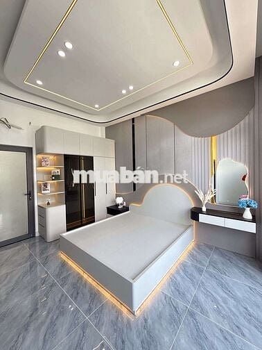 NHÀ TRỆT LẦU ĐẸP + FUL NỘI THẤT CAO CẤP