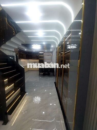 Nhà hương lộ 2 gần ngã 4 bốn xã 4x14m lửng 3 lầu 6pn,6wc nội thất đủ