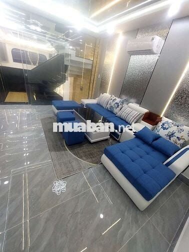 Nhà hương lộ 2 gần ngã 4 bốn xã 4x14m lửng 3 lầu 6pn,6wc nội thất đủ