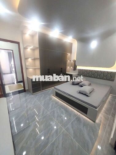 Nhà hương lộ 2 gần ngã 4 bốn xã 4x14m lửng 3 lầu 6pn,6wc nội thất đủ