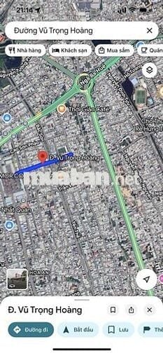 Lô đất đường 10.5m mặt tiền Vũ Trọng Hoàng ngang 6m nở hậu