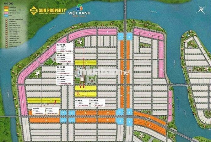 Bán 2 lô liền kề Hói Kiểng hướng Đông Nam- chỉ hơn 5 tỷ/1 lô