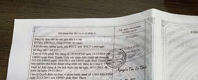 Bán nhà rộng 4 tầng (9,8x21) 228/3 Lê Quang Định, P14, Bình Thạnh