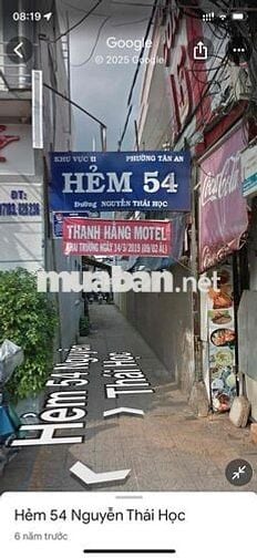 bán đất tặng nhà. DT: 5m x 15m hẻm 54 Nguyễn Thái Học - bến ninh kiều