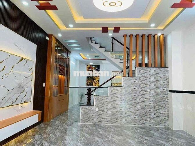 Nhà 1 trệt 3 lầu đẹp 5x15m Shr Mt đg nhựa 12m thông gần chợ Đại Hải