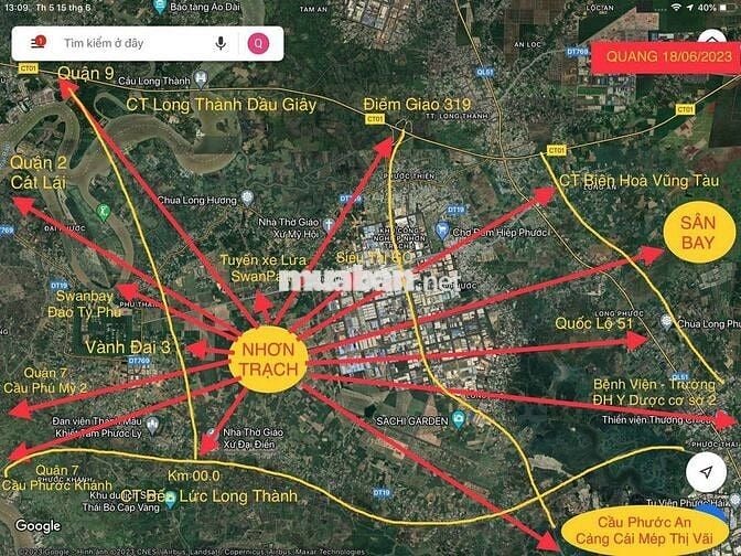 Đất rẻ và đẹp nhất khu vực Nhơn Trạch giá chỉ từ 1,2/lô full thổ cư