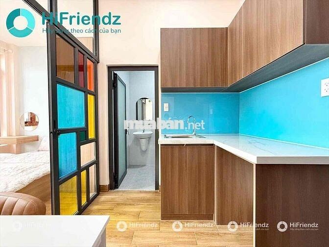 CHO THUÊ CĂN HỘ 1 PHÒNG NGỦ BAN CÔNG TÁCH BẾP MỚI XÂY FULL NỘI THẤT