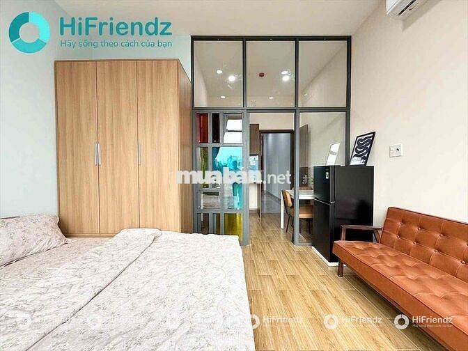 CHO THUÊ CĂN HỘ 1 PHÒNG NGỦ BAN CÔNG TÁCH BẾP MỚI XÂY FULL NỘI THẤT