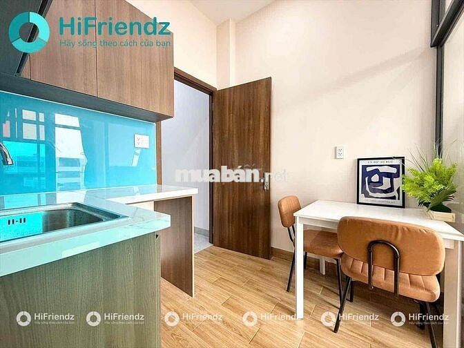 CHO THUÊ CĂN HỘ 1 PHÒNG NGỦ BAN CÔNG TÁCH BẾP MỚI XÂY FULL NỘI THẤT