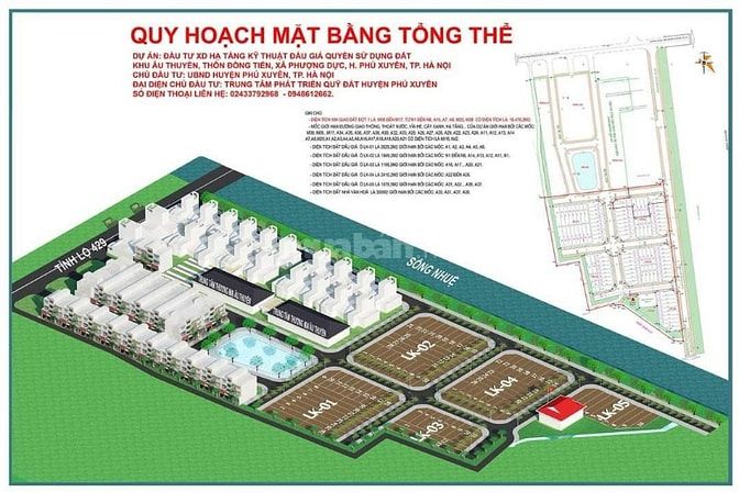 CHÍNH CHỦ BÁN ĐẤT ĐẤU GIÁ ÂU THUYỀN – PHƯỢNG DỰC – PHÚ XUYÊN – 106M², 