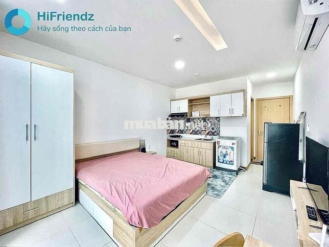 CHO THUÊ CH STUDIO BALCON CAO CẤP MÁY GIẶT RIÊNG NGAY NGÃ TƯ HÀNG XANH