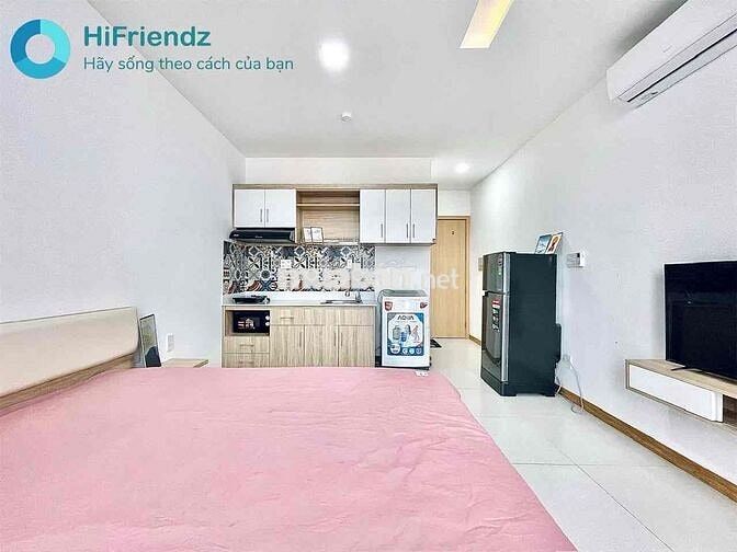 CHO THUÊ CH STUDIO BALCON CAO CẤP MÁY GIẶT RIÊNG NGAY NGÃ TƯ HÀNG XANH