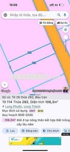 BÁN ĐẤT FULL THỔ CƯ - CÁCH SÂN BAY LONG THÀNH 2km