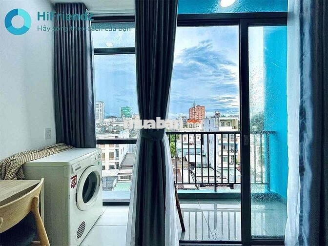 CHO THUÊ CH STUDIO BALCON CAO CẤP MÁY GIẶT RIÊNG NGAY NGÃ TƯ HÀNG XANH