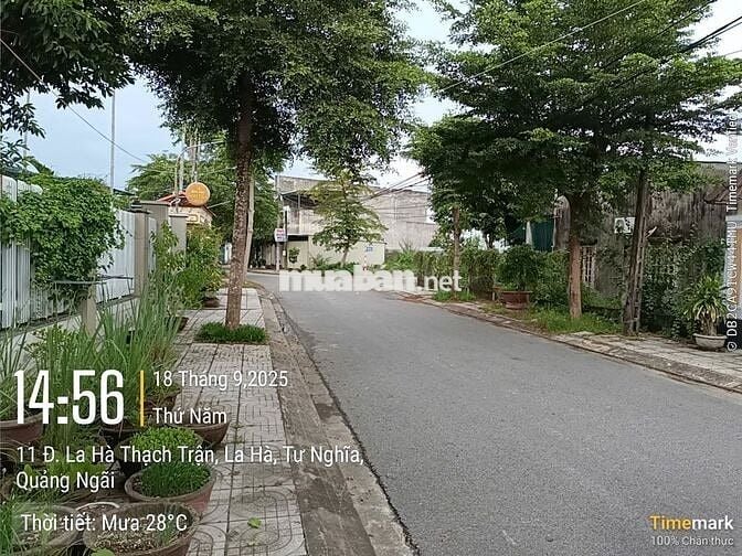- Đất Full Thổ Cư Gần 300 mét vuông, Đường La Hà Thạch Trận-Tư Nghĩa