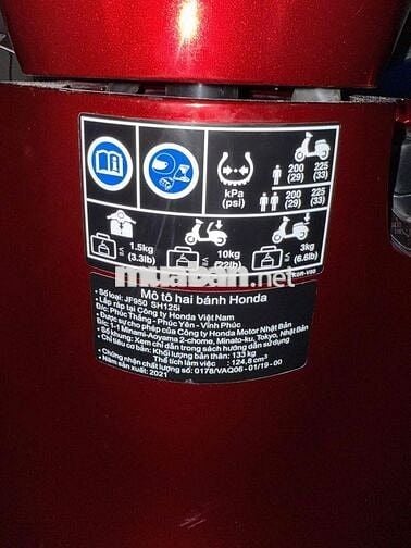 ➡️Sh125, 2021, Bstp, bs đẹp 66979, 9 chủ