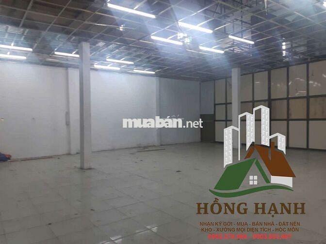KHO XƯỞNG 920 M2 - PHAN VĂN HỚN - BÀ ĐIỂM - 28 TRIỆU / THÁNG