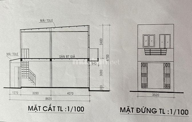 Nhà hẻm, 1 lầu, 3 phòng ngủ, sau bến xe Quận 8.