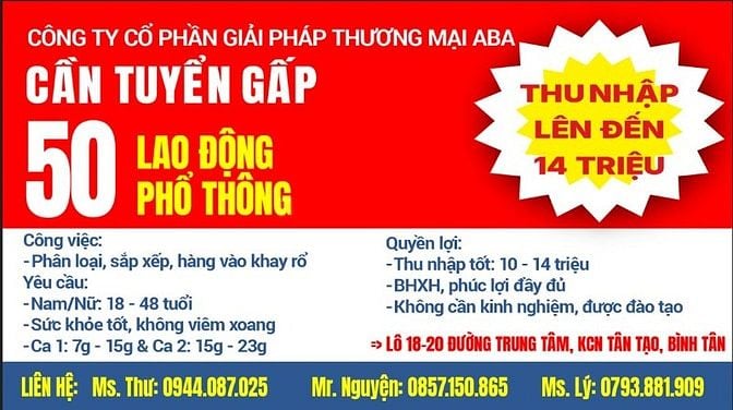 Tuyển GẤP 50 Nhân viên CHIA HÀNG