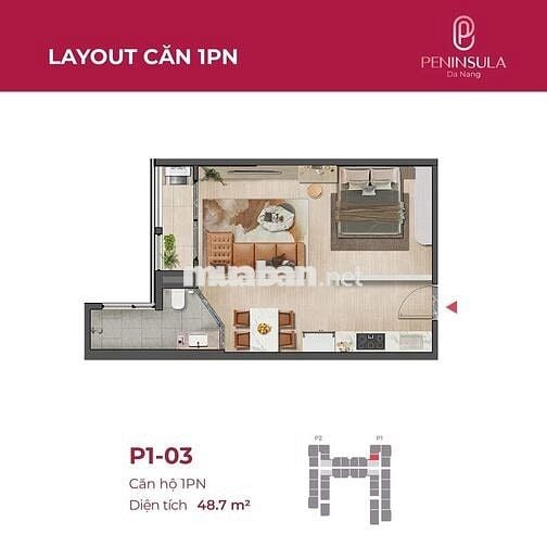 CĂN HỘ 1 NGỦ VIEW BÁN ĐẢO SƠN TRÀ *** DÒNG TIỀN CHO THUÊ ỔN ĐỊNH