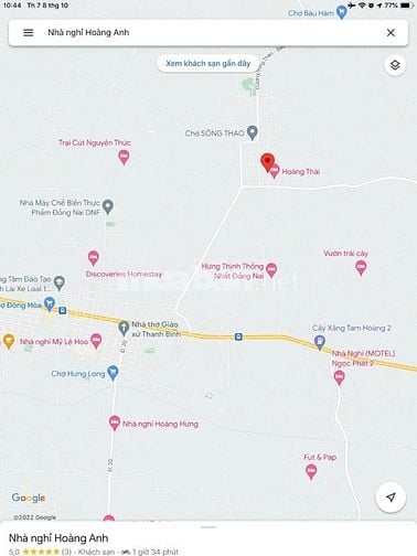 Khách sạn mặt tiền khu Sông Thao, thu nhập 30tr/1th, 3,5 tỷ