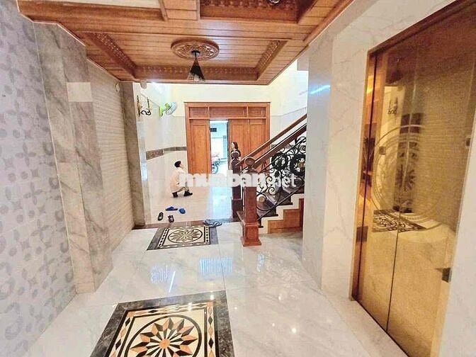 CHO THUÊ NHÀ CÓ THANG MÁY HXH THÔNG 6PN NGUYỄN VĂN LƯỢNG P16 GV