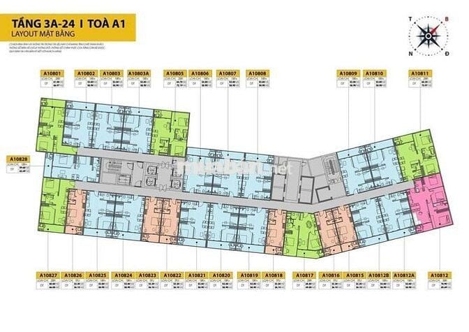 BÁN CĂN CORA 2pn, diện tích 60m2, giá 2,6 tỷ đã bao gồm VAT