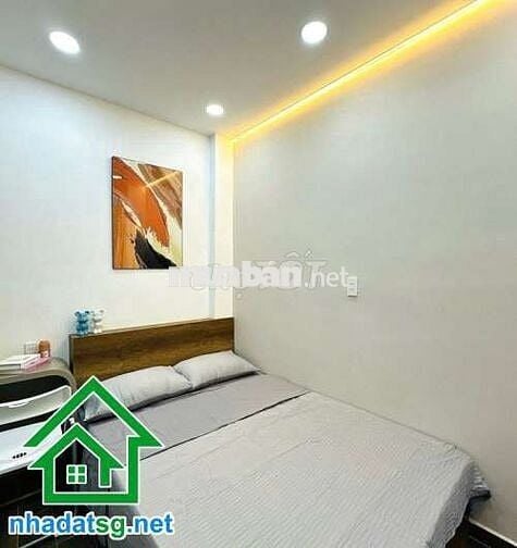 NHÀ MỚI ĐẸP–HẺM 3M–NGAY CHỢ BÀ CHIỂU-3 TẦNG BTCT-DT: 20m² (DTSD 80m²)-